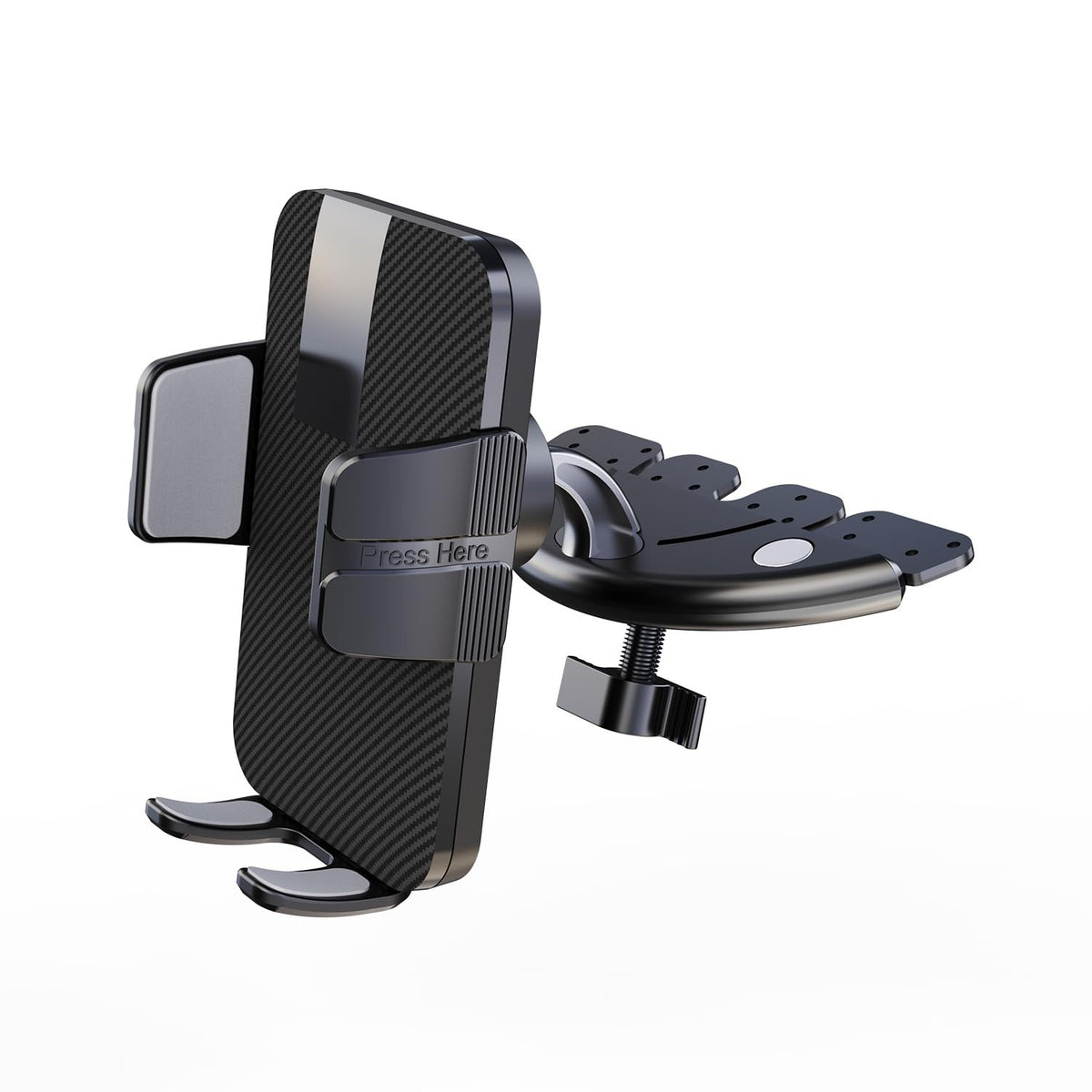 HASTHIP® CD Slot Phone Mount for Car,Upgraded Adjustable Car Phone Holder Compatible with iPhone,Samsung Google LG Moto Huawei and More Secure CD Slot Cell Cradle –