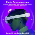 HASTHIP® Correa Elite Ajustable para Meta Quest 3/3S, Reemplazo Ligero y Ergonómico de Alta Durabilidad, Accesorio de Realidad Virtual Compatible (No Incluye Casco VR)