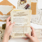 HASTHIP Scrapbook Decorative Materials for Journals and Crafts featuring 114 pcs Vintage Paper Pack | Gold Ephemera Pages 4.5 x 7 in
