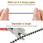 Bronze Ceiling Fan Pull Chain Set, Ceiling Fan Pull Chain Extender Bronze Pendant 12 Inch Chain Ornament Pendant Pull Chain with Connector Ceiling Fan Bulb&Fan Ceiling Fan Pull Chain (2 Pack)
