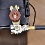 HASTHIP® Interruptor Desconectador de Batería 12V 125A Universal para Terminal Negativo,Interruptor de Corte Rápido con Perilla Giratoria,Construcción Cobre Puro para Coche Camión