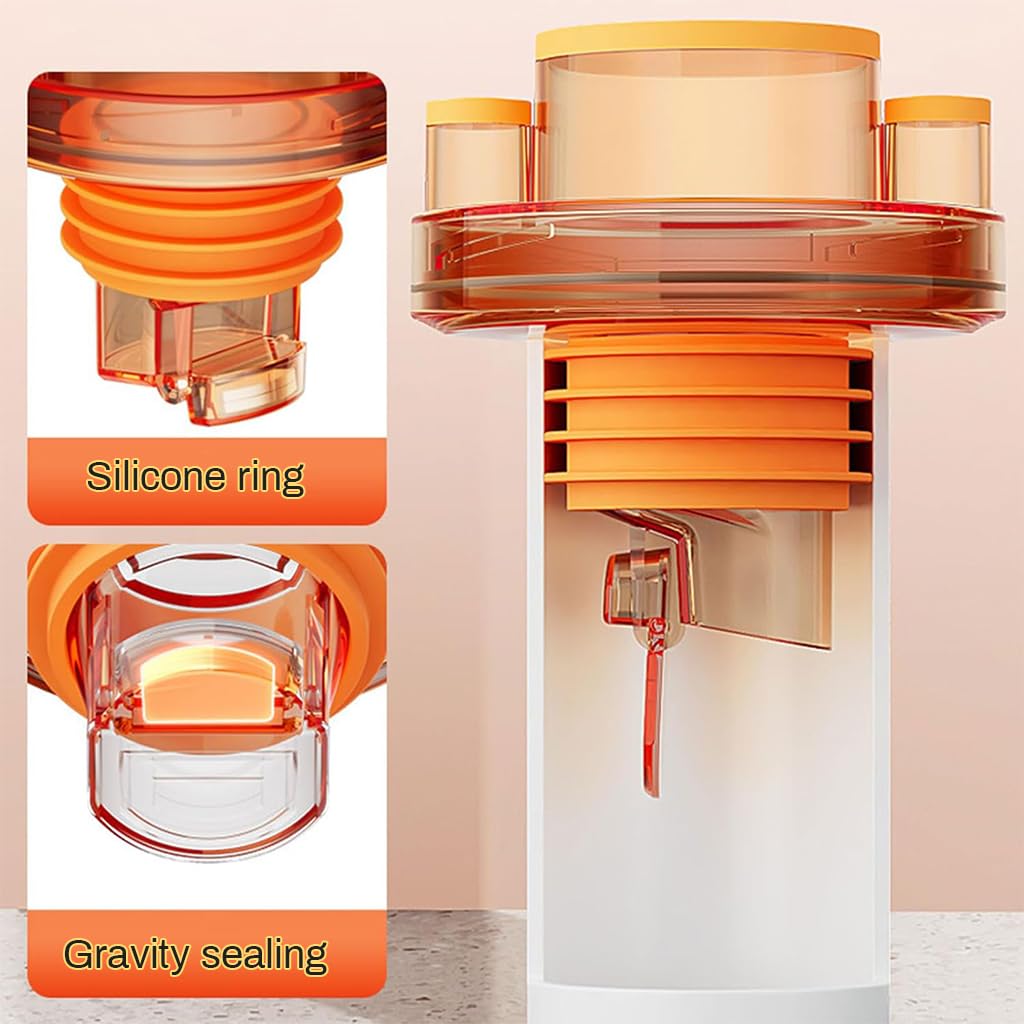 HASTHIP Self Closing Floor Drain Seal for Sink with Hose Inlets | 50 75mm 2PCS Anti Odor Adapter