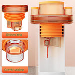 HASTHIP Self Closing Floor Drain Seal for Sink with Hose Inlets | Fits 50 and 75mm Pipes