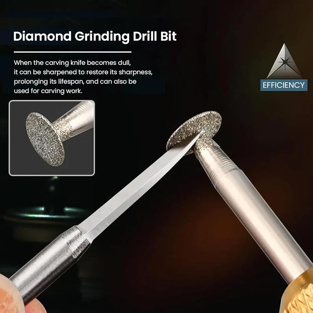 HASTHIP® Juego de 6 Brocas de Tallado Detallado para Herramienta Rotativa Dremel,Brocas Grabado Acero Inoxidable,Escultura para Madera Metal y DIY Artesanía