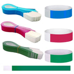 HASTHIP Wrist Band for Events with Adjustable Self-Adhesive Closure 300 Pcs | Waterproof 3-Color Paper Bands