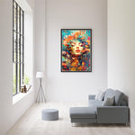 HASTHIP Paint By Numbers Kit for Adults and Kids with 16x20 in Canvas | DIY Oil Painting Featuring Romantic Girl and Flower Design