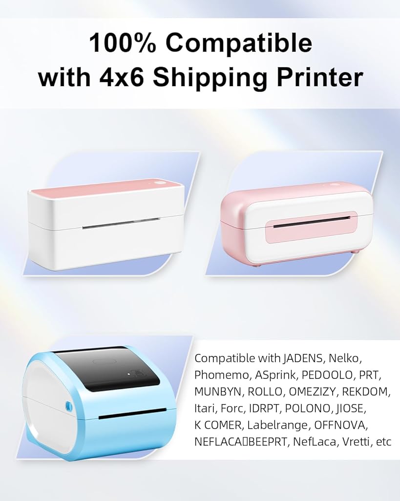 HASTHIP® Etiquetas térmicas reflectantes de 2” x 1”, etiquetas autoadhesivas de color