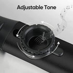 HASTHIP Kazoo Musical Instrument for Kids and Adults with 5 Membranes and Aluminum Alloy Body | Black