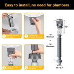 HASTHIP Sink Drain Pipe for Bathroom with 42–96cm Adjustable Length & Flexible Design | Stainless Steel Pop-Up Valve