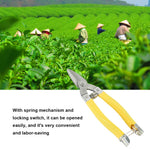 HASTHIP Garden Scissors for Pruning and Harvesting with Spring Loaded Mechanism and Rubberized Handle