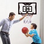 HASTHIP Kids Indoor Basketball Hoop Kit with Wall Mounted Mini Basketball Set