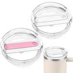 HASTHIP Replacement Lid for Stanley Tumbler featuring Leak Proof Straw Hole Design | 2Pcs BPA Free ABS
