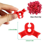 HASTHIP Plant Clip for Branch Control with Dual Slot Bender Design 50pcs Plastic | Adjustable Angle