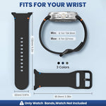 HASTHIP 3 Pack Silicone Strap Bands Compatible with Galaxy Watch 8 & Watch 8 Classic