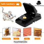 HASTHIP Rat Traps for House and Garden with Ultra Fast Trigger | 4Pcs 17×7.5×7.5cm Reusable ABS
