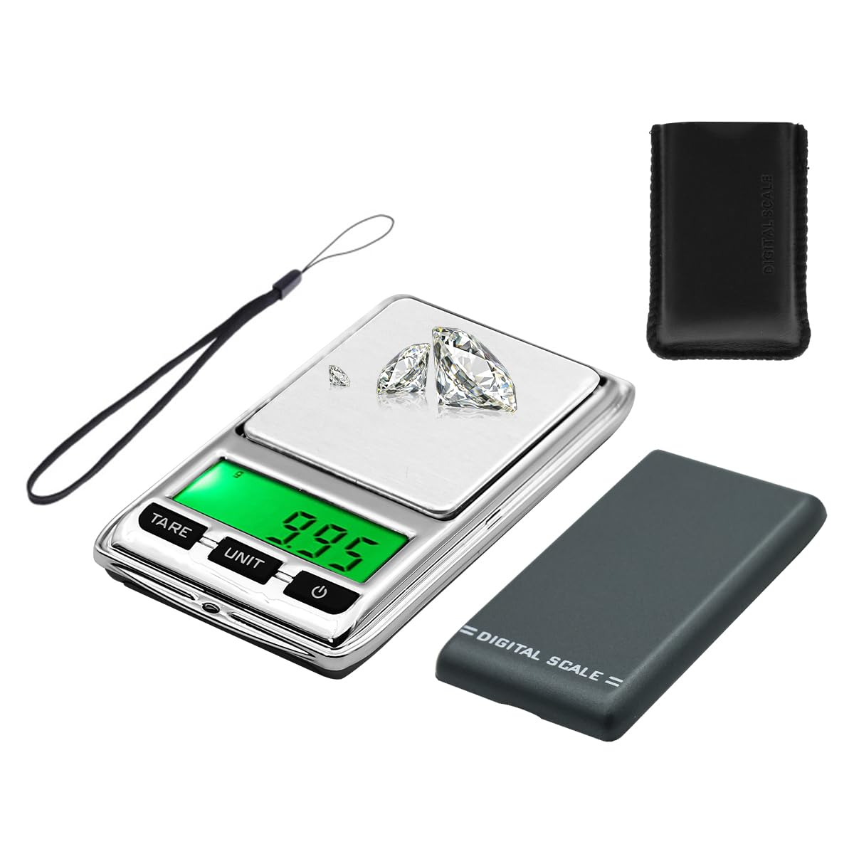 HASTHIP Digital Kitchen Weighing Scale for Home with 200g 0.01g Precision Sensors | Portable LCD Pocket Scale for Food and Jewellery