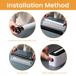 HASTHIP Food Film Roll Dispenser for Kitchen with Bi Directional Cutter and Magnetic Base | Fits 11.81 Width Rolls