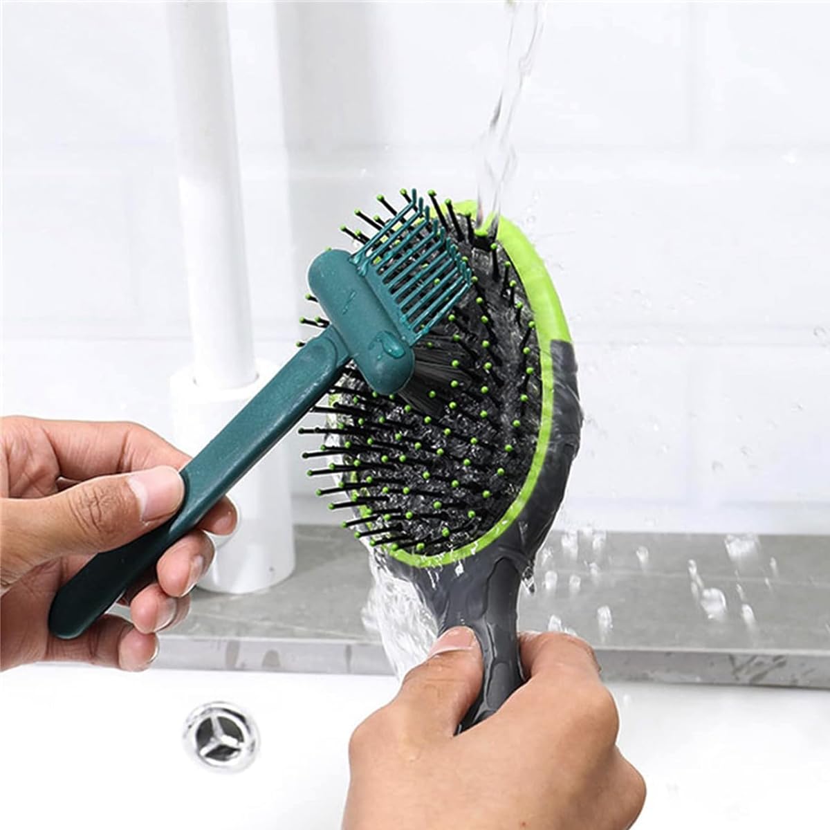 HASTHIP Hair Brush Cleaning Tool for Salon and Home Use with 10‑Teeth Rake | 3 PCS Plastic Set