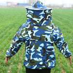HASTHIP Bee Suit for Beekeeping with Detachable Veil Hat and Elastic Cuff Hem | 3 PCS Protective Top