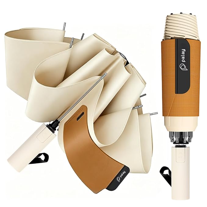 HASTHIP Auto Open Windproof Umbrella, Waterproof Folding Travel Umbrella