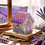 HASTHIP Diamond Painting Cabin Model DIY Wood and Crystal Mosaic House Kit for Home Display