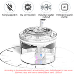 HASTHIP® Wireless Cat Water Fountain: Battery Operated Pet Fountain, A