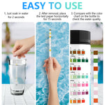 HASTHIP® 100 Counts Swimming Pool Water Quality Test Strips Multi Use Water Quality Test Strips for PH, Hardness, Total Alkalinity, Total Chlorine, Bromine, Cyanuric Acid