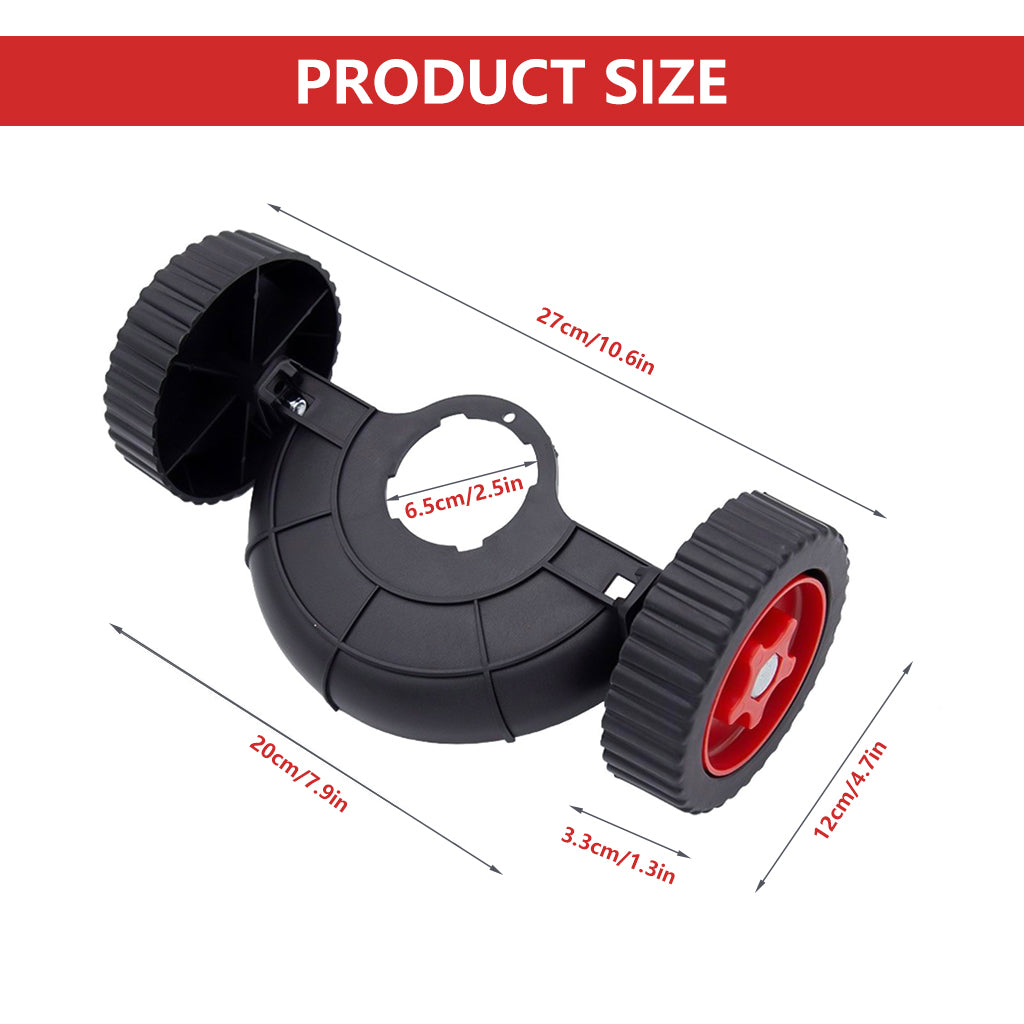 HASTHIP® String Trimmer Wheel Attachment - Adjustable String Trimmer Support Wheel - Plastic Lawn Mower Auxiliary Wheels - Portable String Trimmer Moving Wheel Accessories for Universal Grass Trimmer