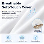 HASTHIP Contoured Memory Foam Cervical Pillow with Dual Adjustable Height for Multiple Sleep Positions