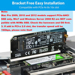 HASTHIP® NVME Adapter PCIe 3.0 x16 M.2 NVME SSD Adapter Card with Gel Pad,Supports 2230/2242/2260/2280 M-Key SSD,PCIe x4 x8 x16 Slot Not for AHCI/B-Key/B+M