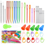 HASTHIP Yarn Needles Set for Knitting and Crochet with 43pcs Tools Featuring Storage Box