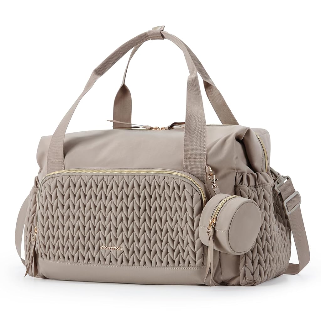 HASTHIP® Diaper Bag for Mothers for Travel Large Capacity Tote Diaper Bags Hospital Bag Labor Delivery Baby Bags with Pacifier Case