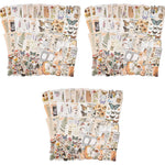 HASTHIP Vintage Journal Supplies Pack for Scrapbook Art Journaling with 200pcs Paper and Stickers