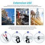 HASTHIP Adjustable Hose Pipe Clips for Air and Water Lines 36 pcs 7–19 mm | Manganese Steel Spring Clamp Featuring Butterfly Design