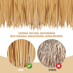 HASTHIP Artificial Thatch Trim for Mexican Tiki Hut Roof 40×100cm 3PCS | Yellowish Hawaii Decor