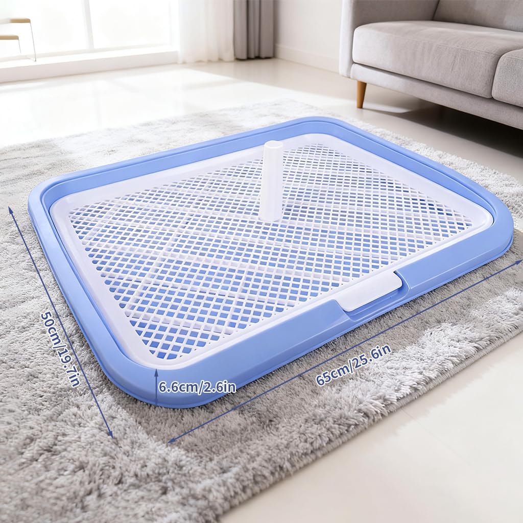 HASTHIP Dog Toilet for Small and Medium Dogs featuring Removable Mesh Grate 65 x 50 cm | Easy Cleanup