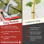 HASTHIP Plant Tying Tape for Garden and Greenhouse Use with 6 Rolls 98 ft Each | PE UV‑Resistant Material