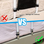 HASTHIP Bed Rail for Elderly Assistance featuring Anti Slip Handle and Wide Stable Base | 2 PCS Stainless Steel Support