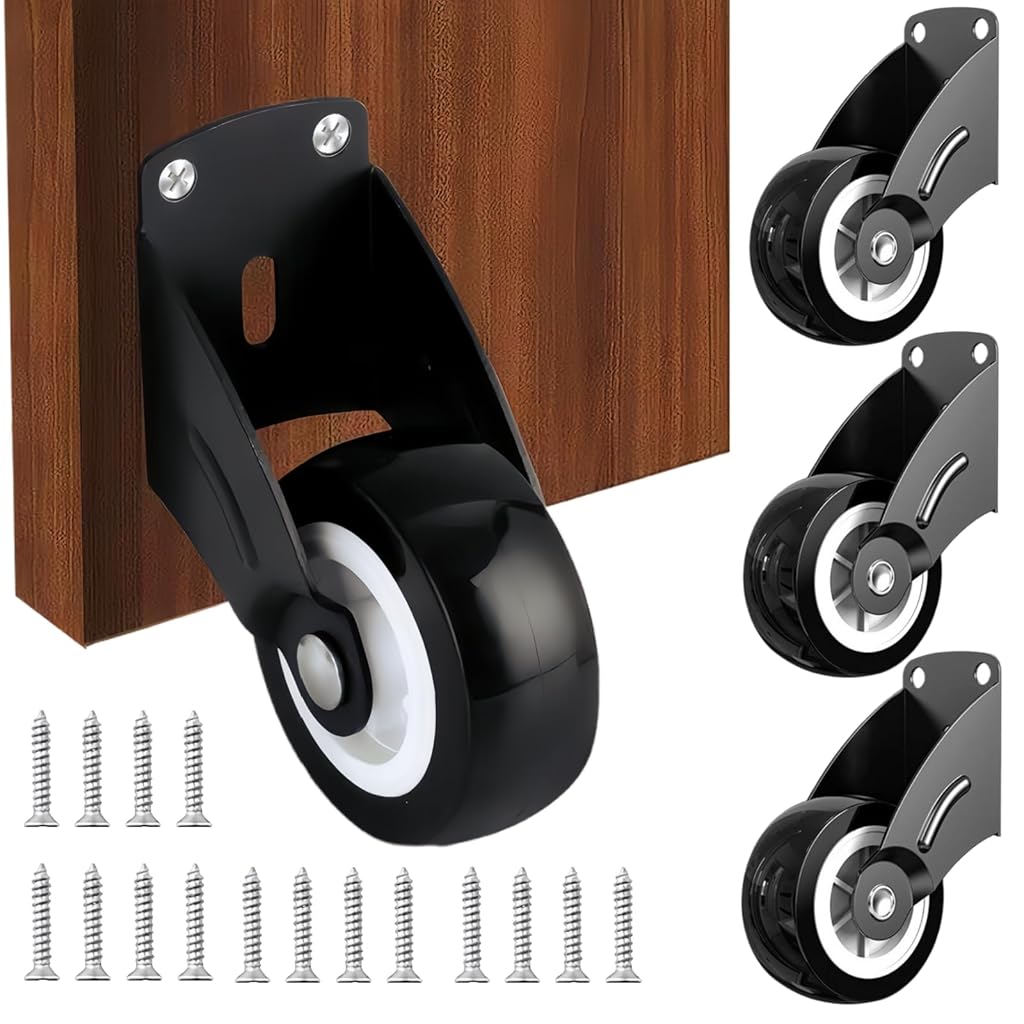 HASTHIP® 4 Pack 2" Heavy Duty Gate Caster Wheels