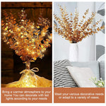 HASTHIP® 20Pcs Artificial Eucalyptus Stems Artificial Plants Home Decor, Faux Eucalyptus Leaves Greenery Branches Artificial Flowers for Decoration, Arrangement, Wedding, Home, 16" (Vase Not Included)