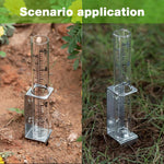 HASTHIP Rain Gauge for Weather Monitoring and Farming with 12cm Cylinder and Metal Wall Mount