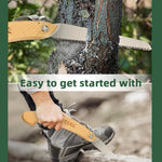 HASTHIP Folding Pruning Saw for Gardening and Camping with Beech Handle & Safety Lock