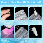 HASTHIP 3D Silicone Nail Molds for Ocean Beach Charms with 36 Designs | DIY Resin Art