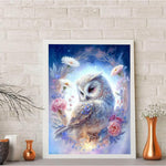 Diamond Painting Kit, 11.8x15.7inch Owl Diamond Painting, 5D Diamond Painting Kit for Adults & Kids, Suitable for Home Leisure and Wall Decoration, Gift for Kids and Adults