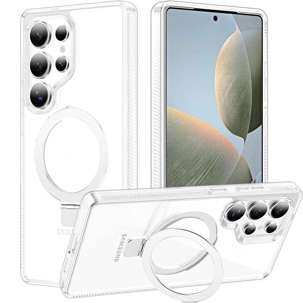 HASTHIP® Ring Stand Case for Samsung Galaxy S25 Ultra Case