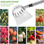 HASTHIP Fruit Picker Tool for Tree Harvesting with 10.5 ft Extendable Pole and Alloy Basket | Easy Assembly