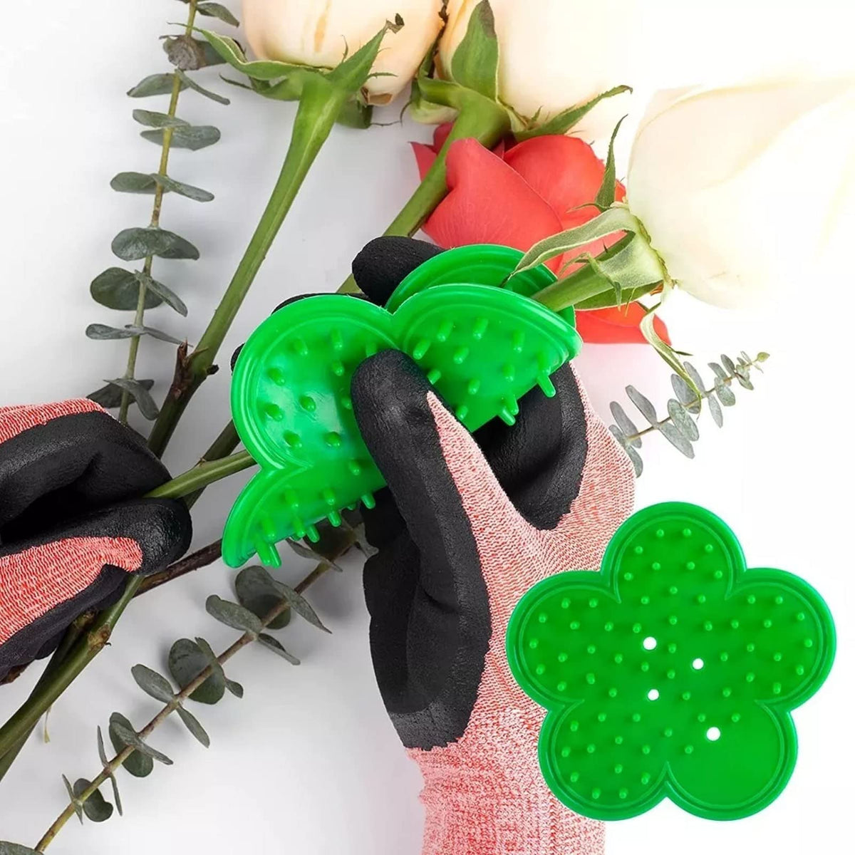 HASTHIP Rose Thorn Stripper Tool Kit for Rose Pruning with 4 Pcs Strippers and Gloves | Ideal for Gardeners