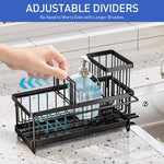 HASTHIP Sink Organizer for Kitchen Countertop with Sponge Holder and No Drill 2PCS Set