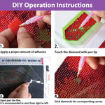 HASTHIP Diamond Painting Kit for Home Decoration with 12x16inch Butterfly Full Drill | DIY Art Gift for Adults and Kids