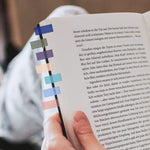 HASTHIP Sticky Tabs for Notebooks and Books featuring 2400 pcs PET Reusable Index Notes | 60 Morandi Colors